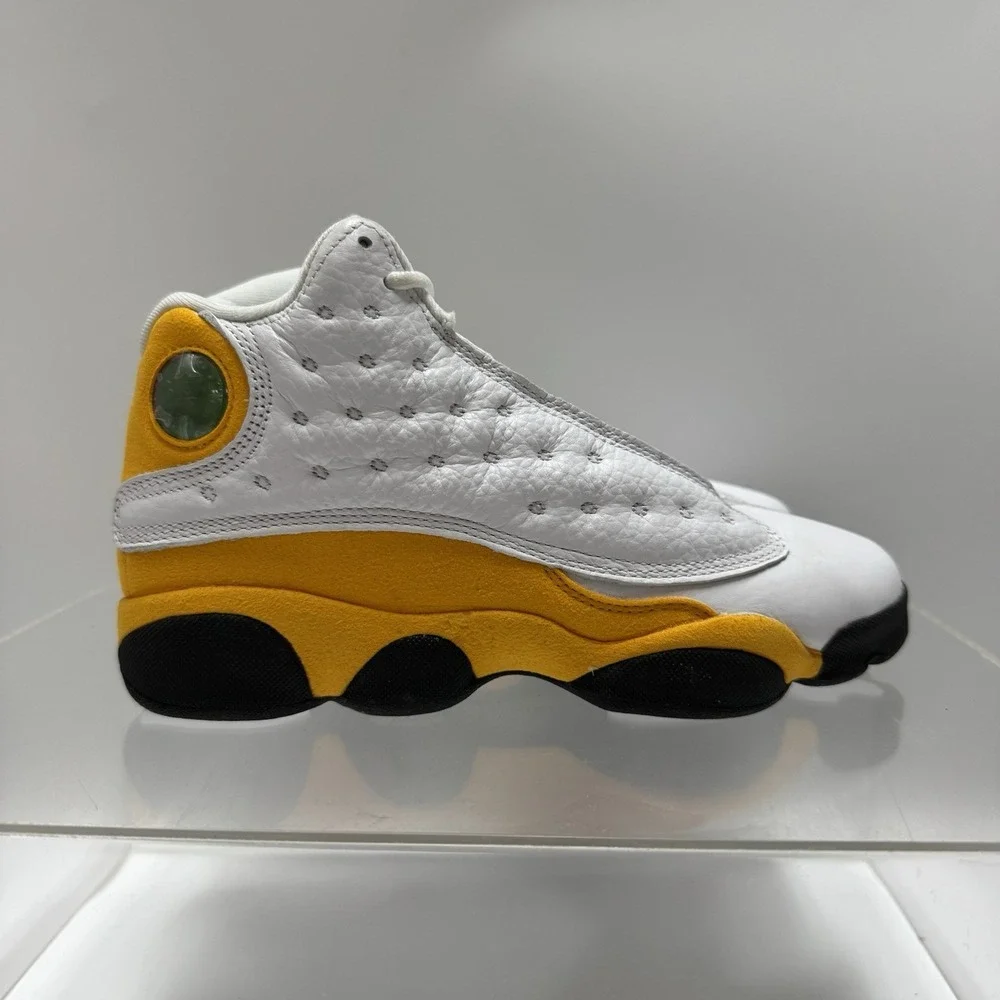 Brand New Air Jordan 13 Retro Del Sol GS White Yellow DJ3003-167 size 4Y Youth